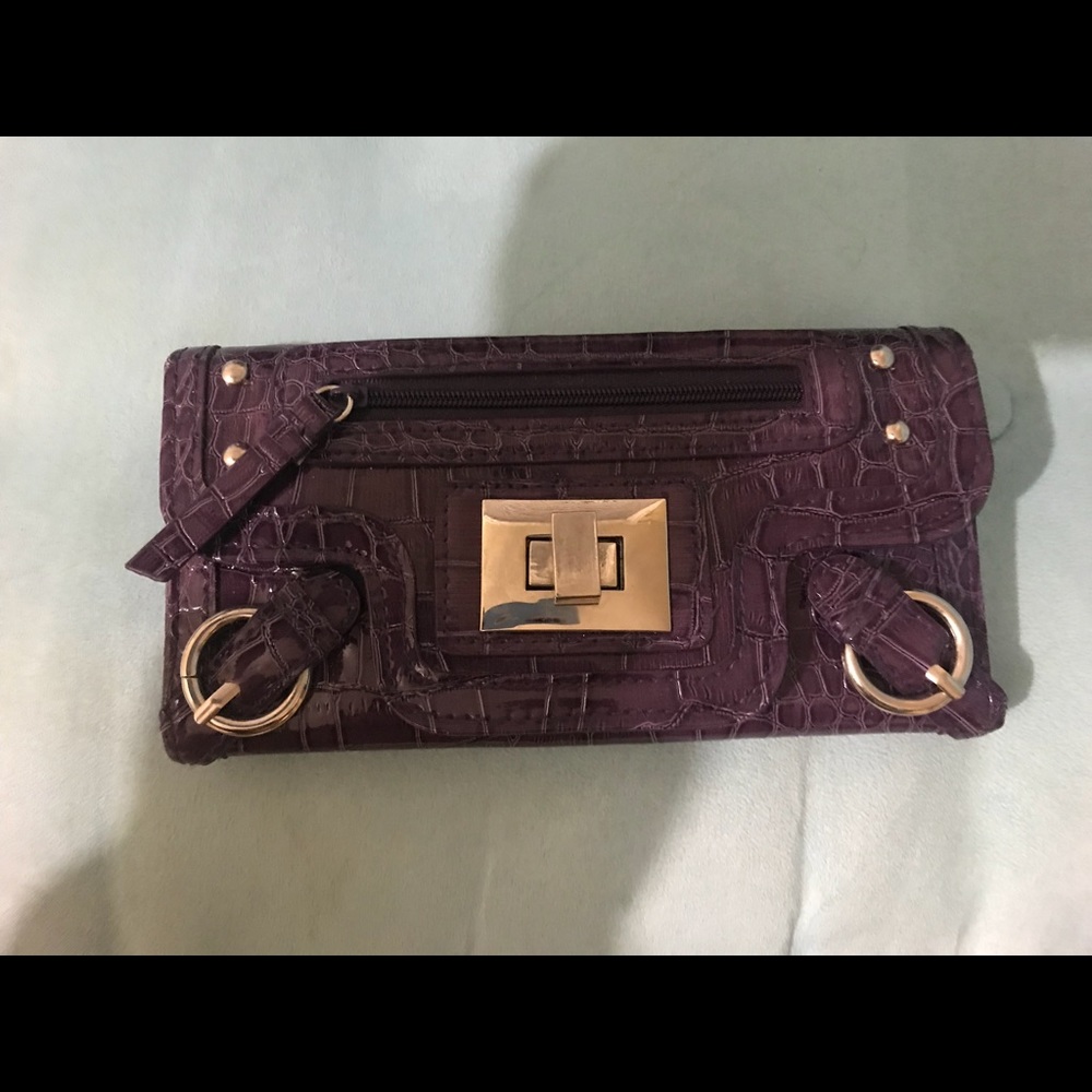 ICING purple leather purse and wallet - Picture 2 of 8